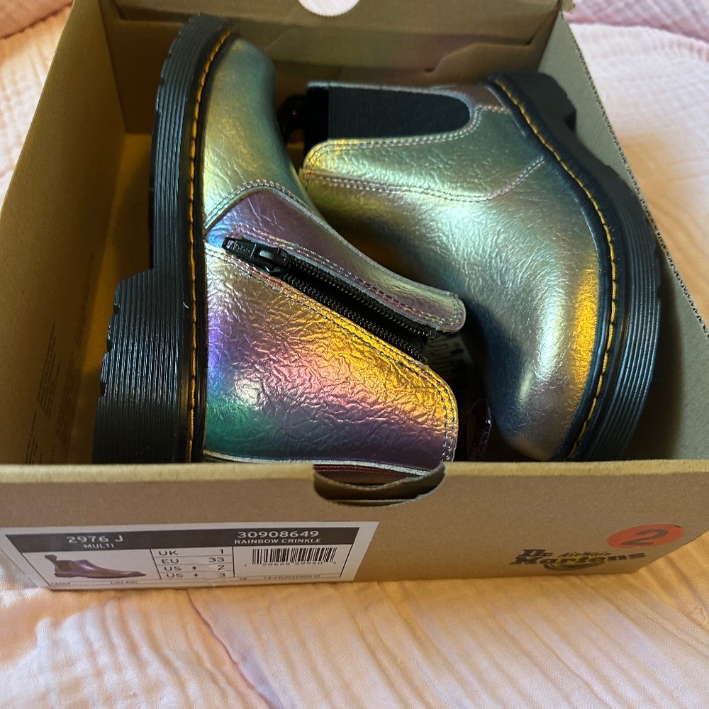 Doc Martens kids boots rainbow size 2